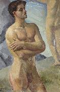 georg pauli Bathing Men oil